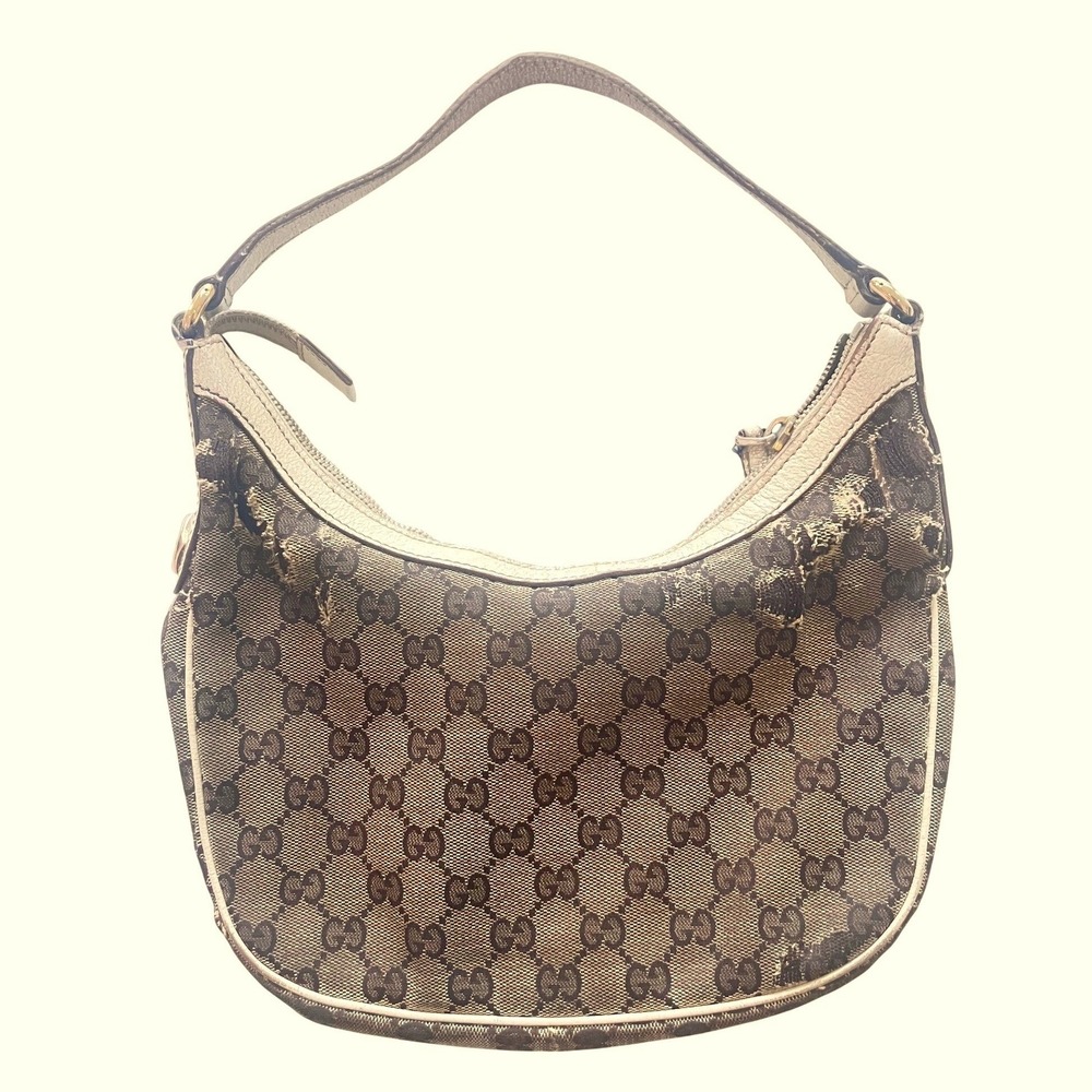 Vintage Gucci GG Canvas Hobo Shoulder Bag 54895/204990 REPAIR Upcycle Y2K